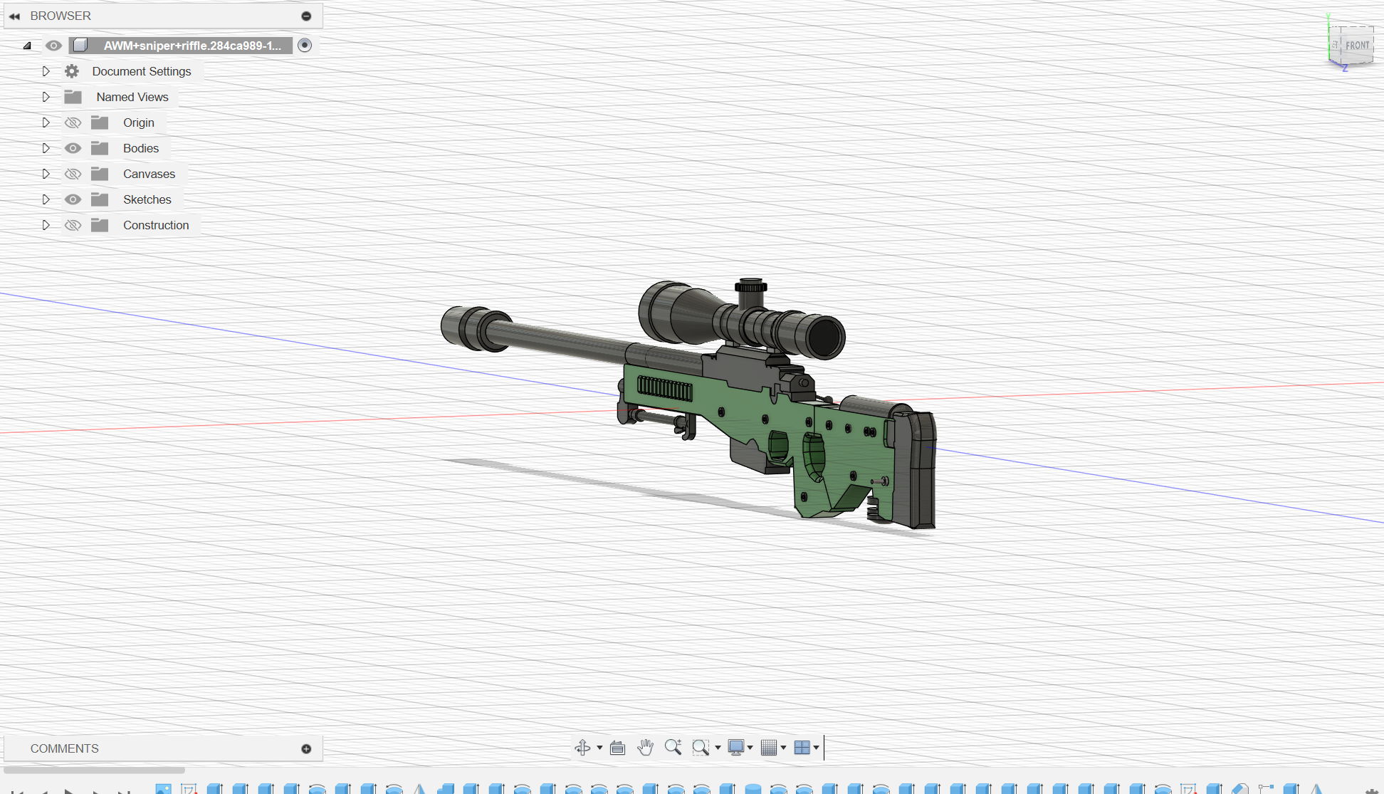 Awp Sniper Model From cs2 PRINT ANY SIZE!!! didnt try printing it yet. Beta