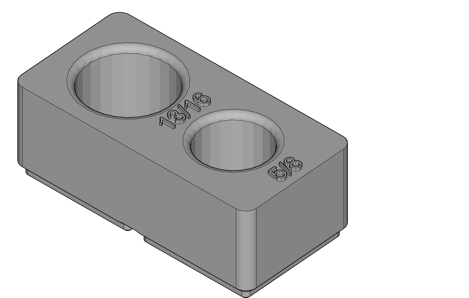 gridfinity 1x2 sparkplug socket bin sae — thumbnail 2