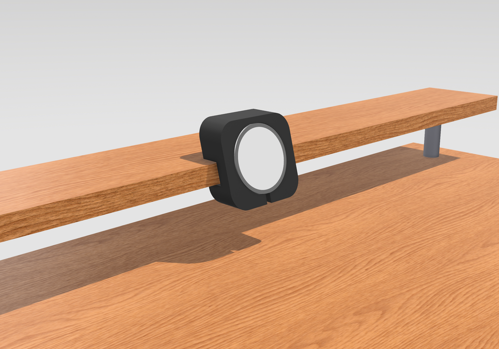ASYMMETRICAL MAGSAFE CHARGE STAND FOR DESK WITH SHELVES