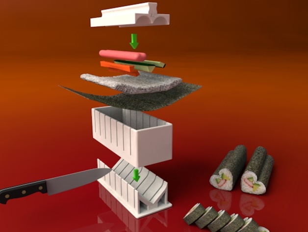 Miniatura 5 do modelo 3D Sushi maker