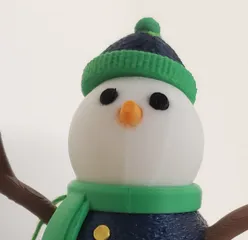 Knit Cap for Articulated Snowman Fidget Ornament