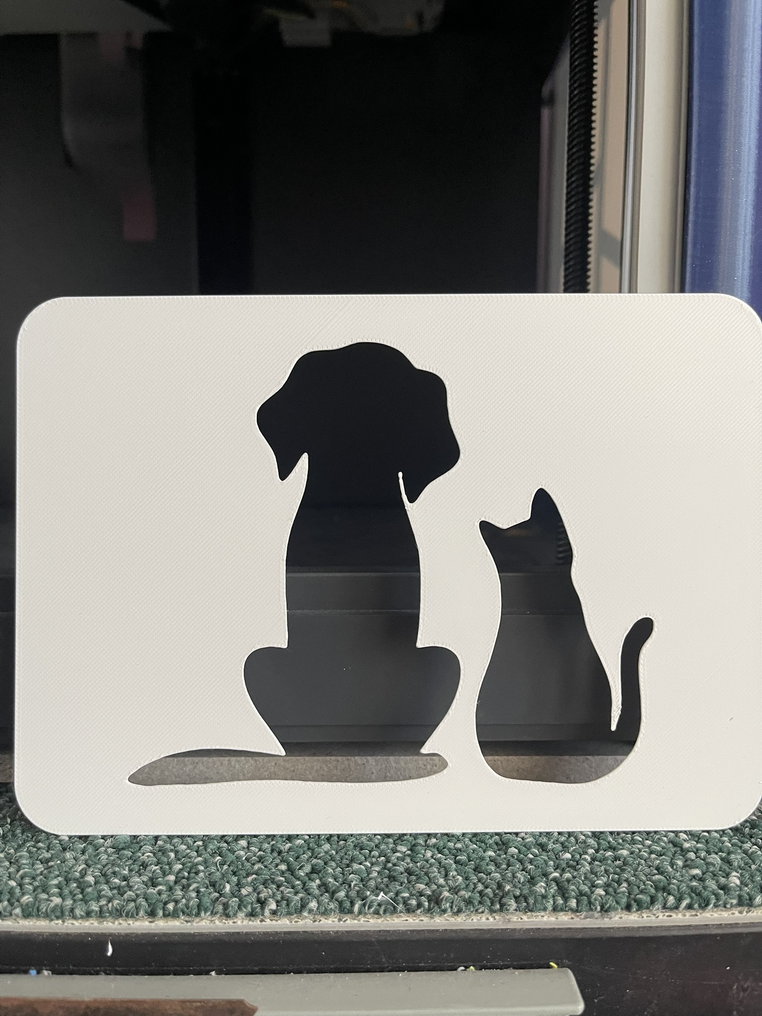 Cat and Dog - Template Stencil for drawing and painting