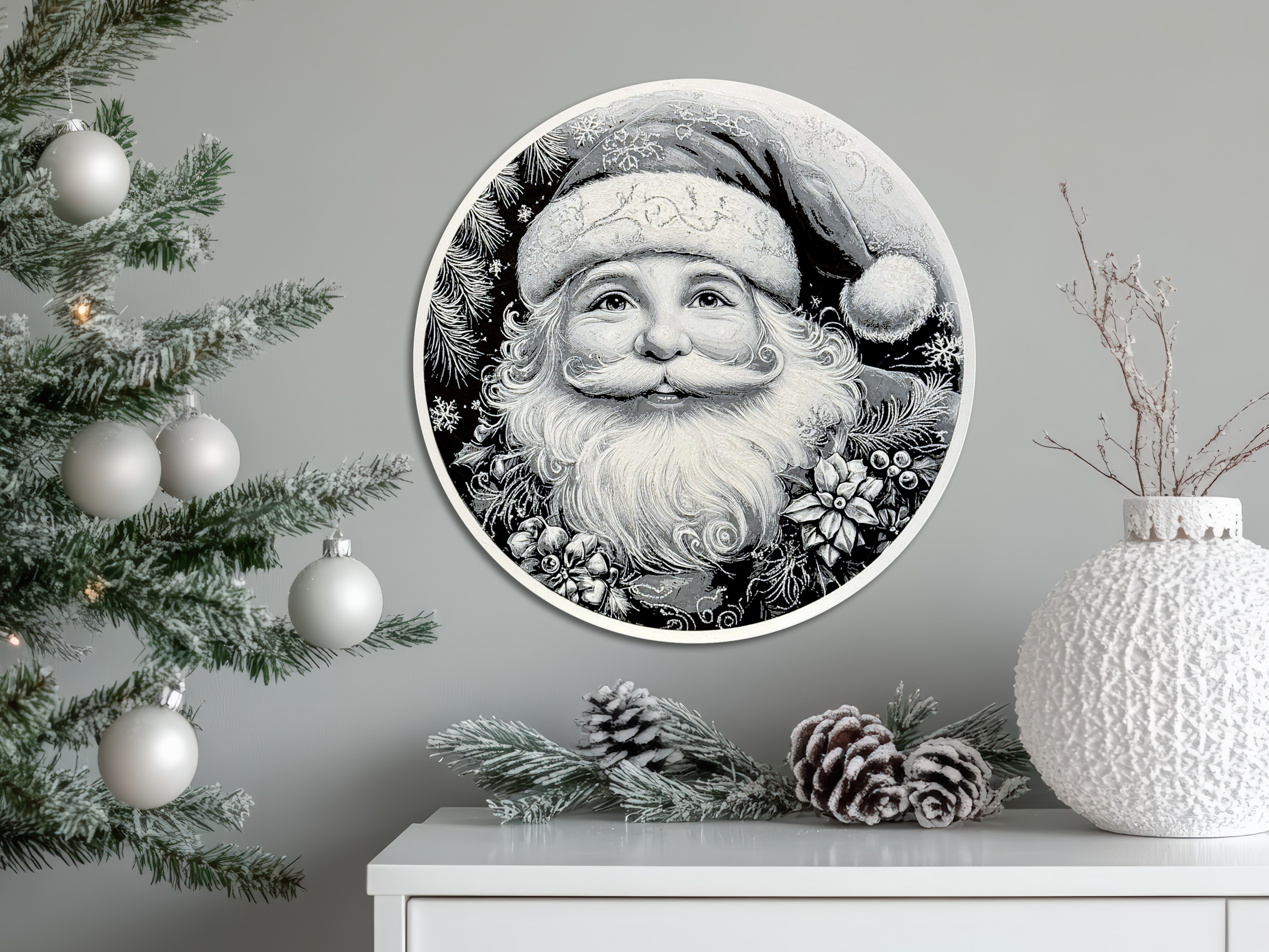 Santa Claus - Wall or Table Decoration
