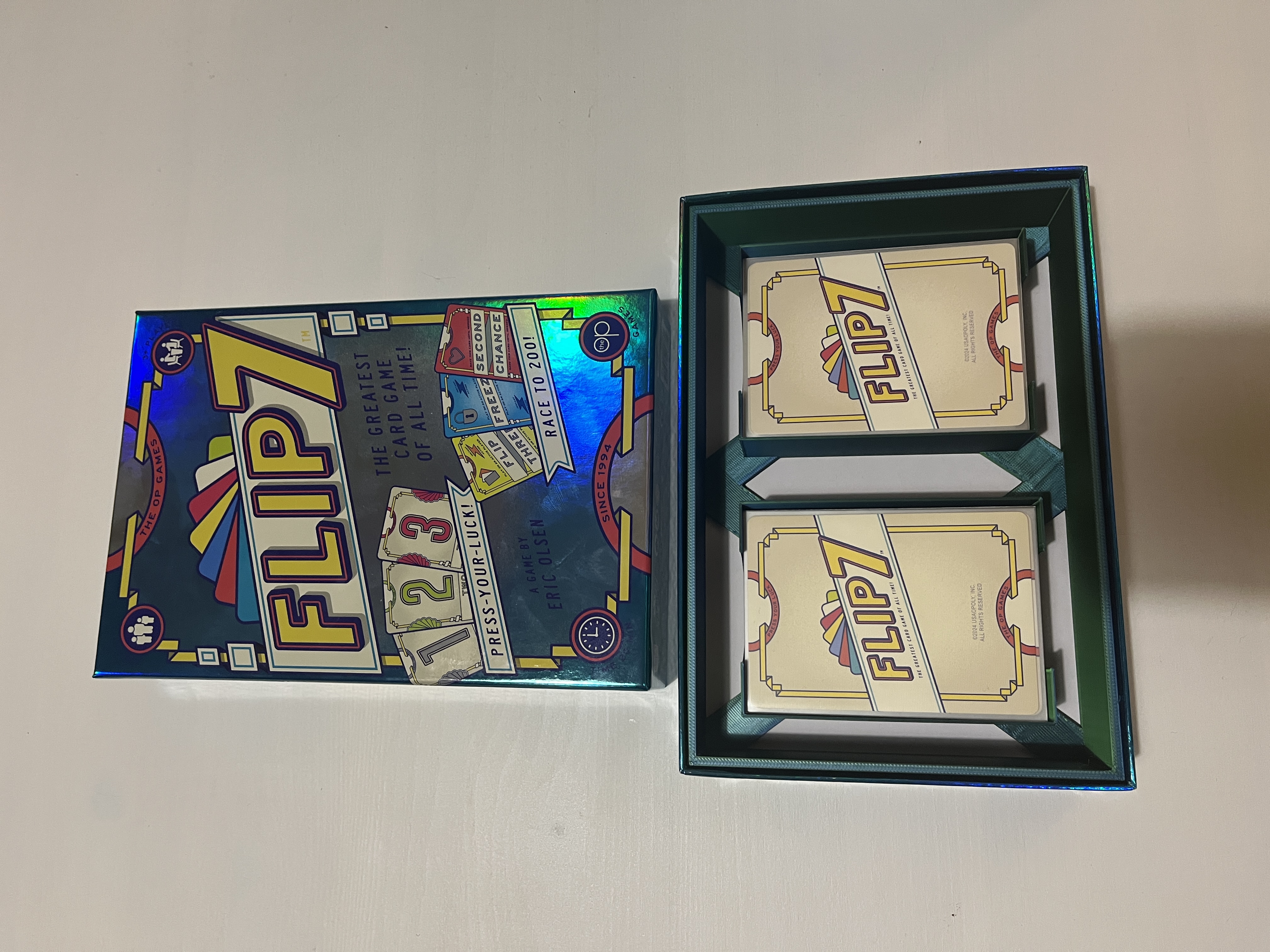 Flip 7 Insert for sleeved cards