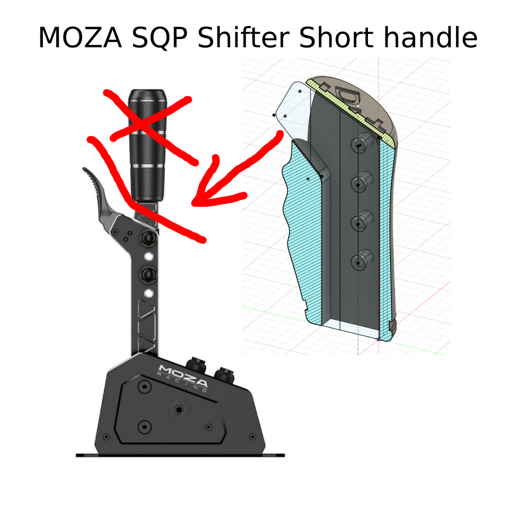 MOZA SQP Short shifter MOD