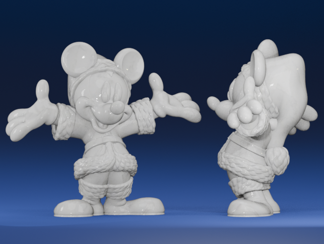 Christmas Mickey Mouse Santa Claus