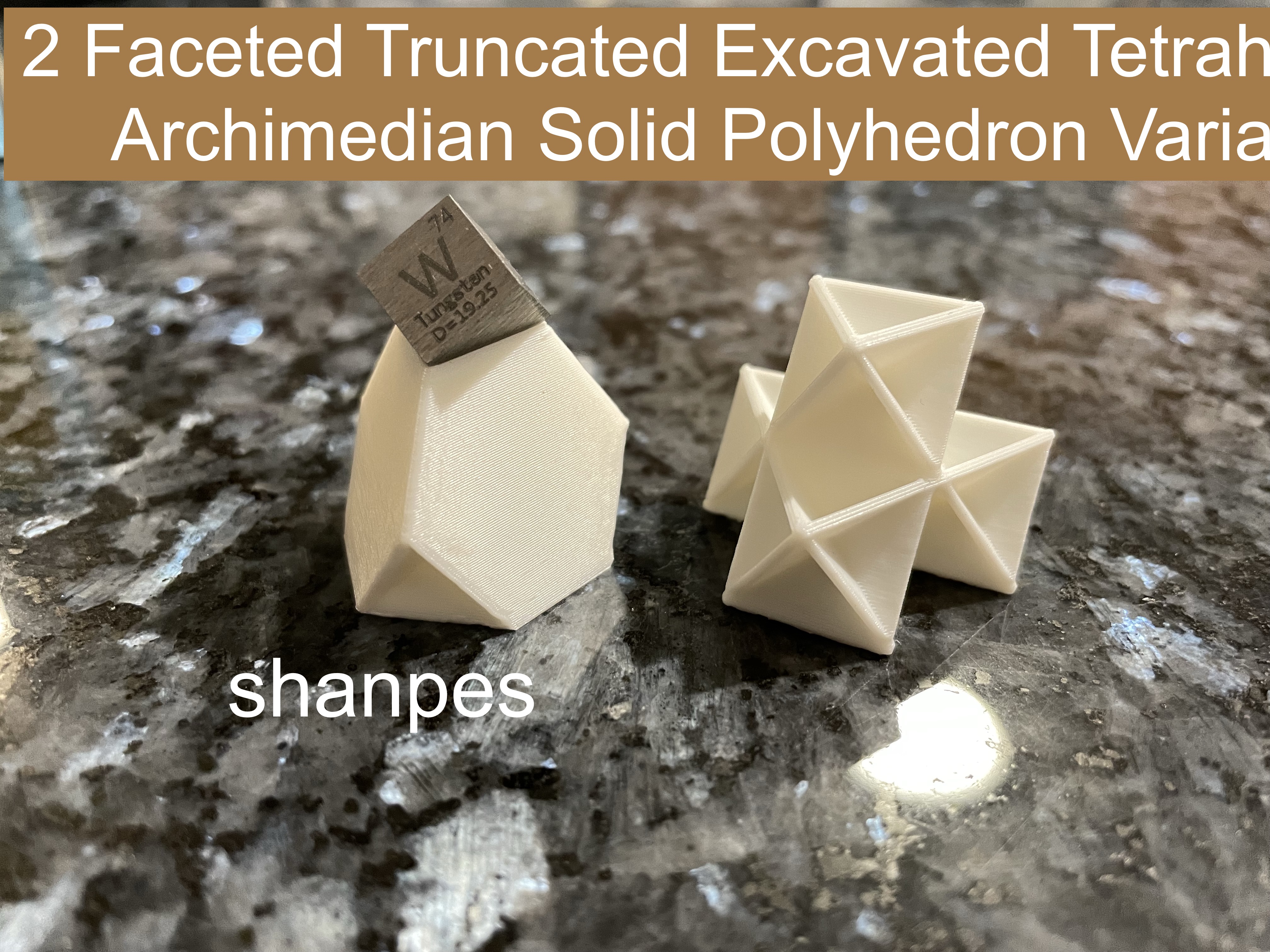 Geometric Cube Display Stand