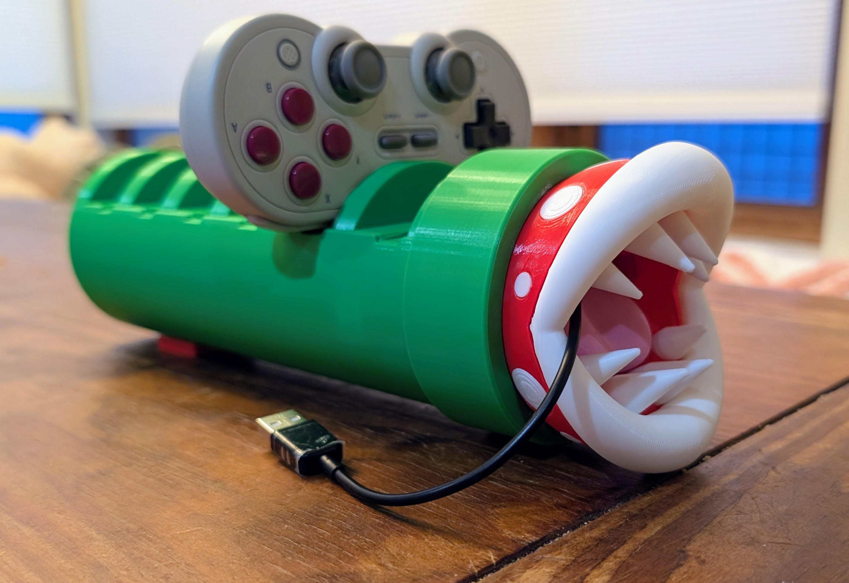 8BitDo SN30 Pro Bluetooth Gamepad Mario Piranha Plant Charging Dock