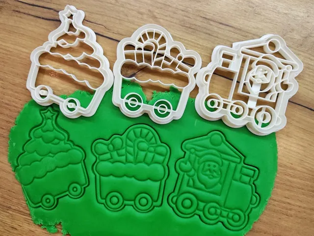 Christmas Train Cookie Cutters Set