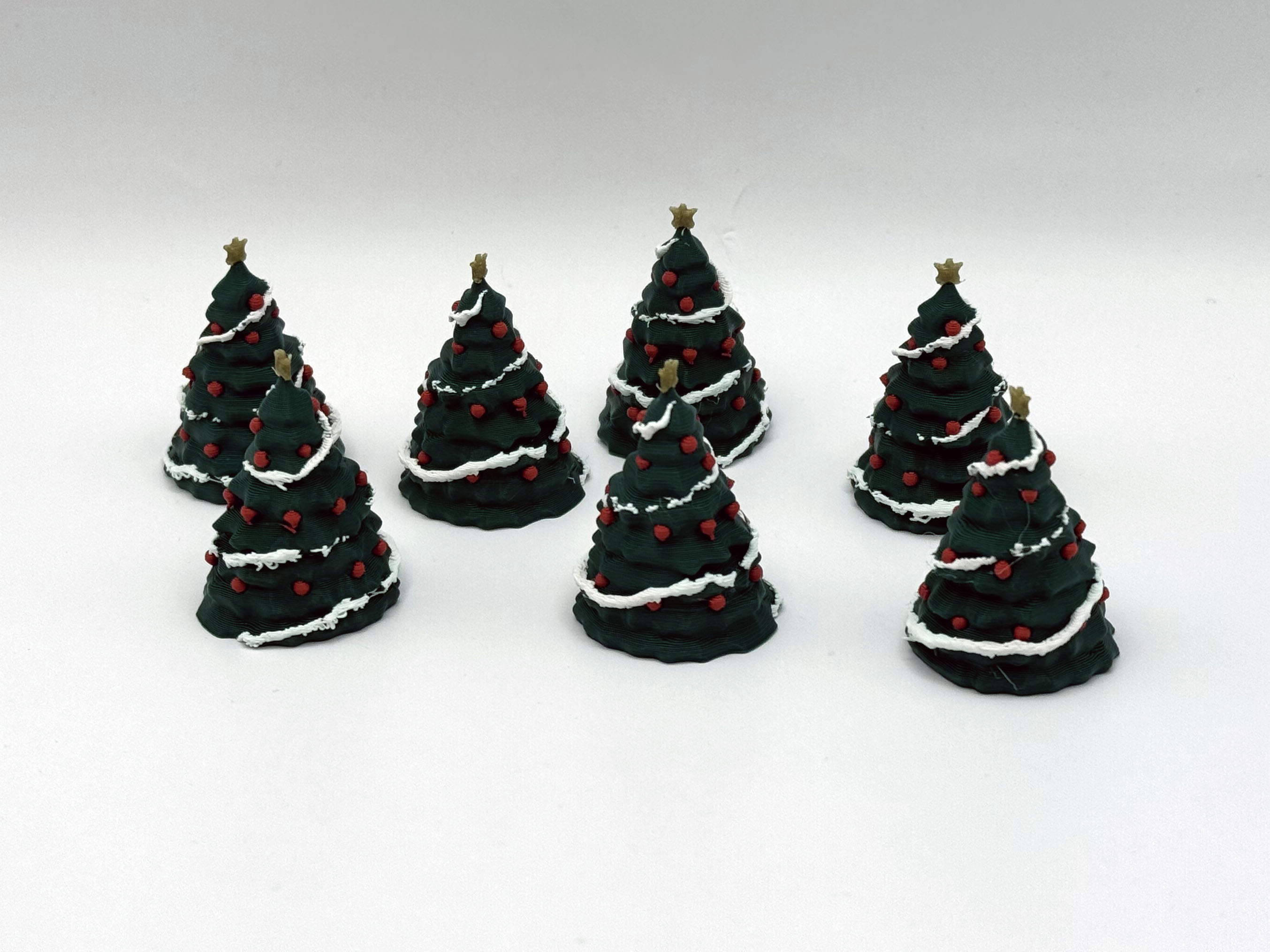 Tiny Decorated Christmas Trees