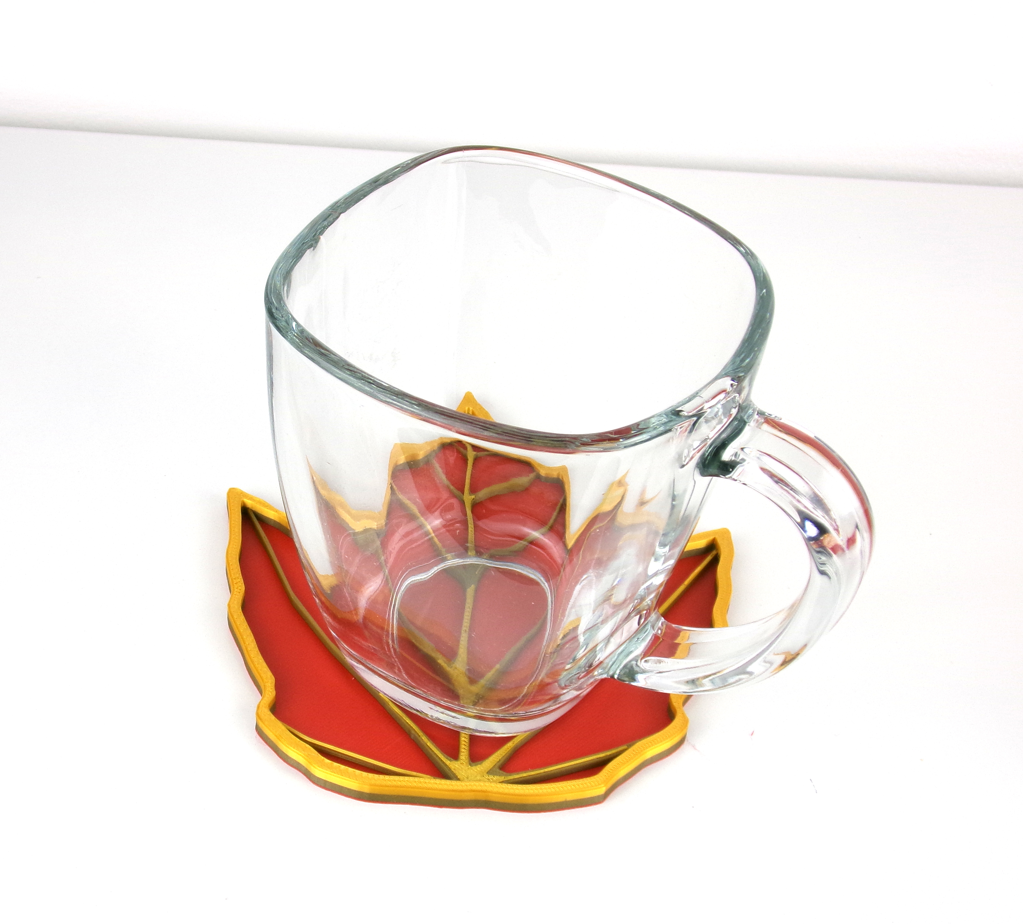 Miniatura 2 do modelo 3D Red Maple Leaf Coasters