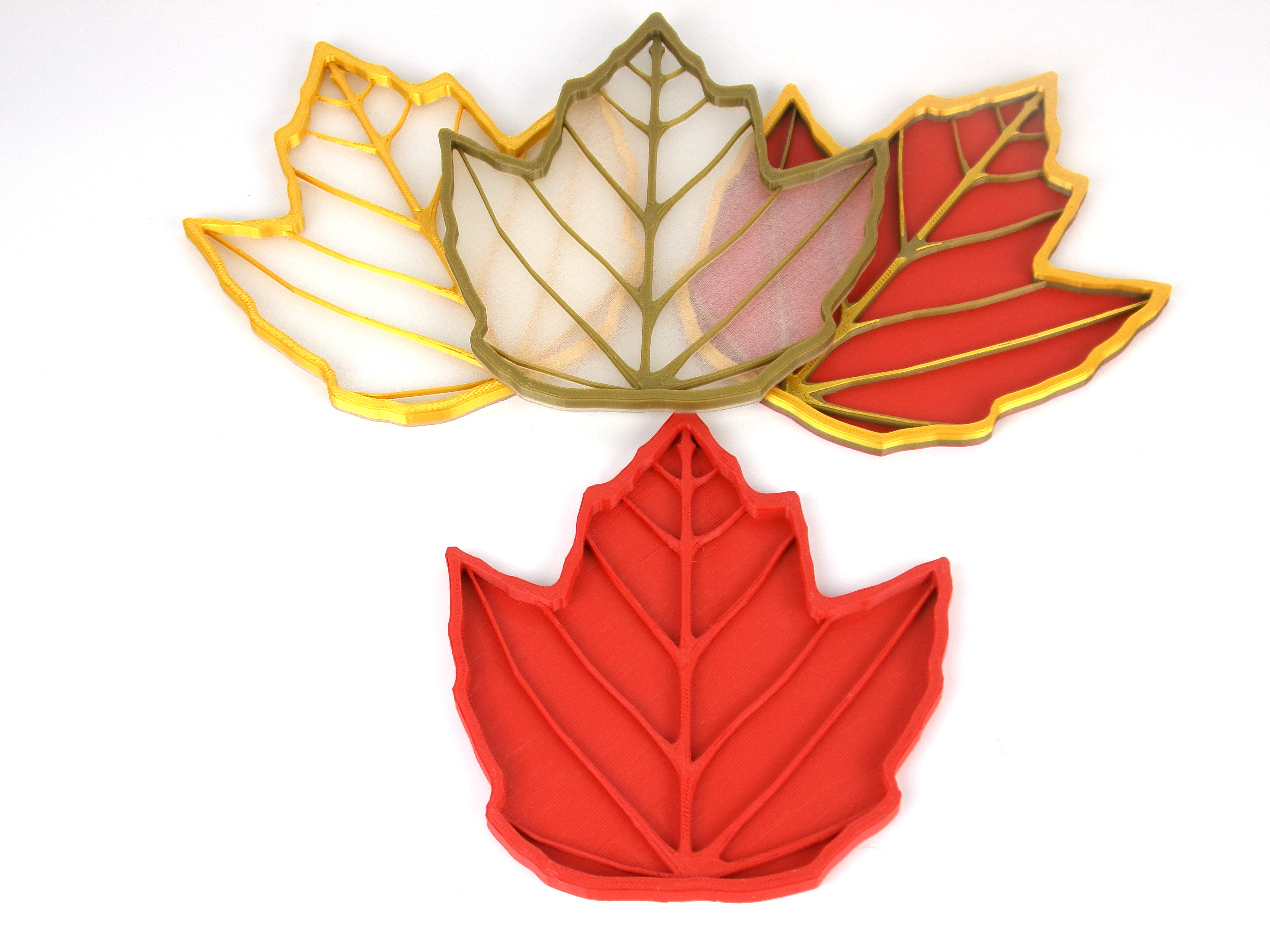 Red Maple Leaf Coasters