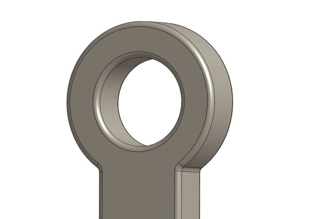 Miniatura 2 do modelo 3D Cross Key Chain