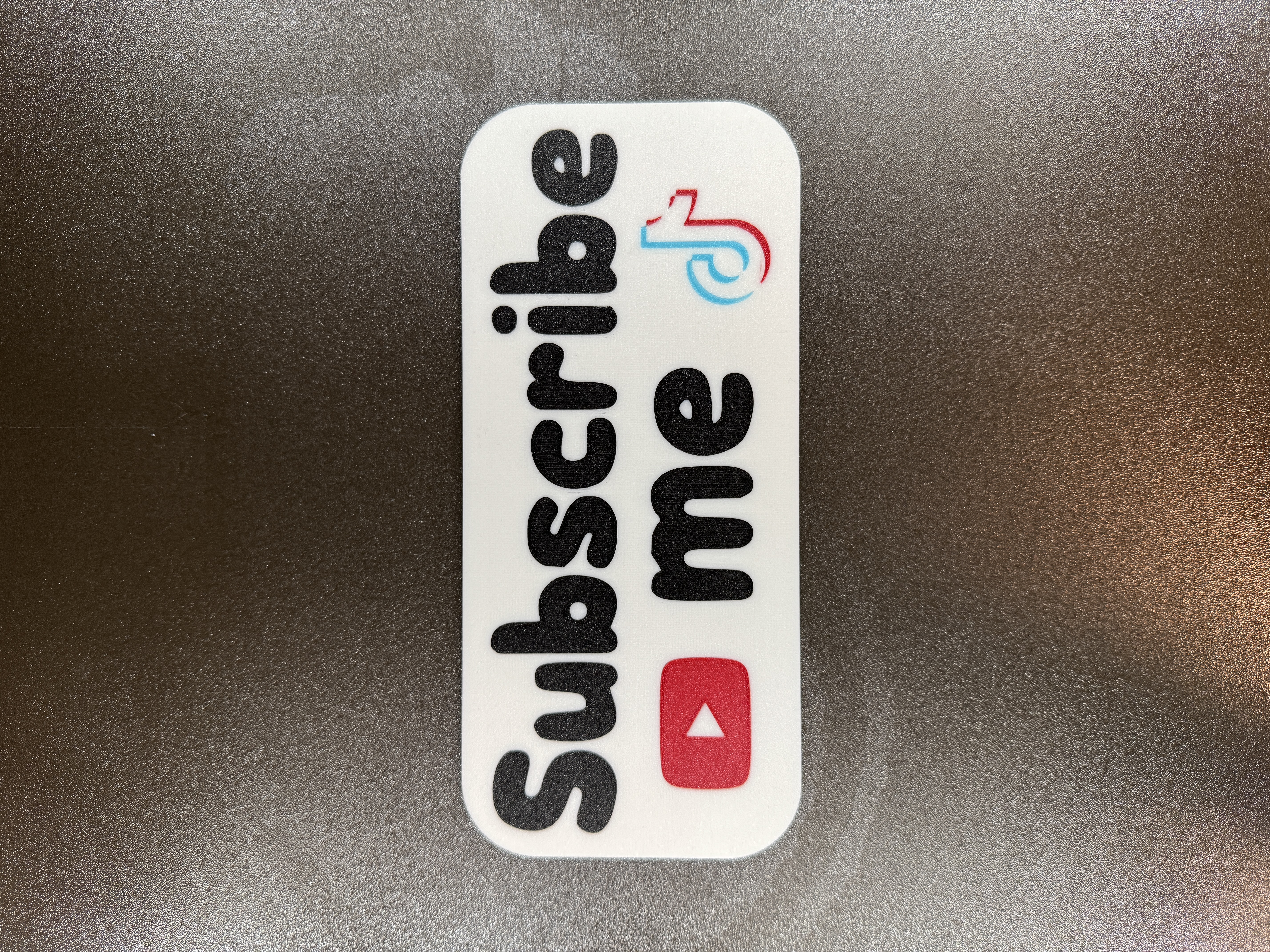 Subscribe me Plate