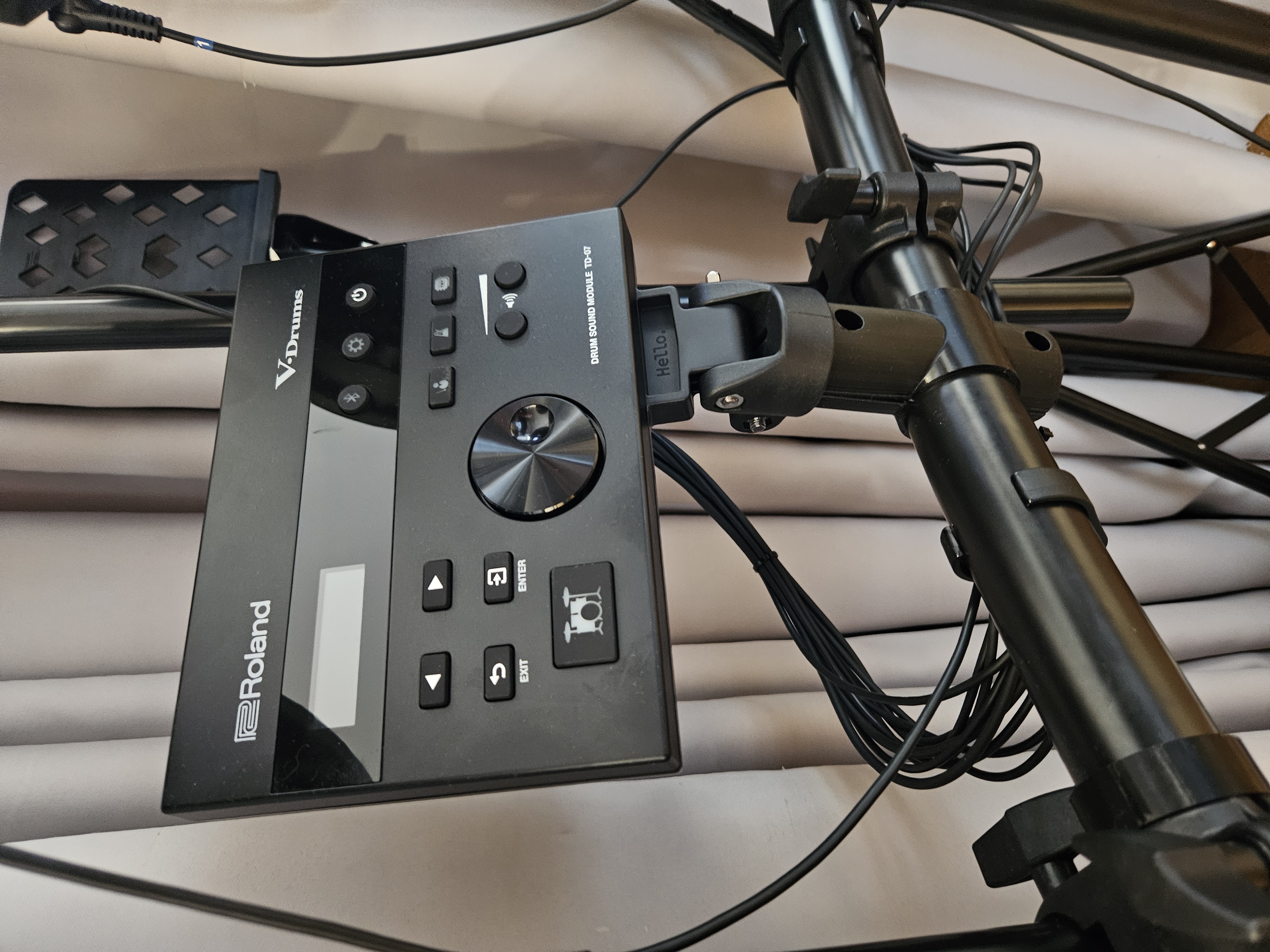 Roland TD07 module clamp drums