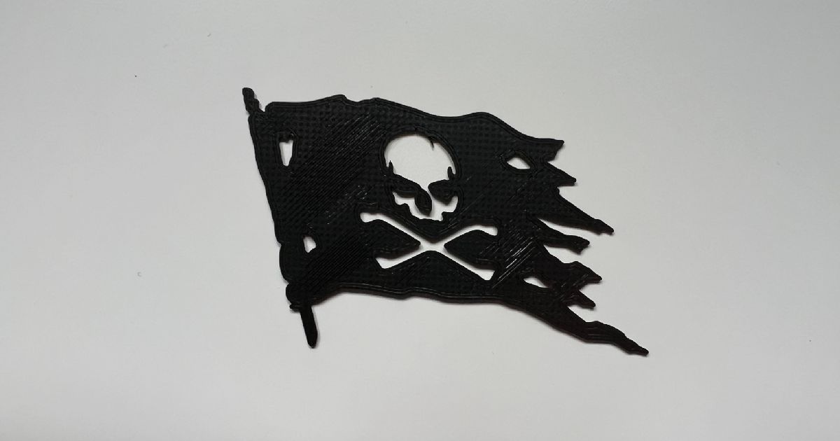 Pirate Flag Wall Art By Ninomalbinho Download Free Stl Model