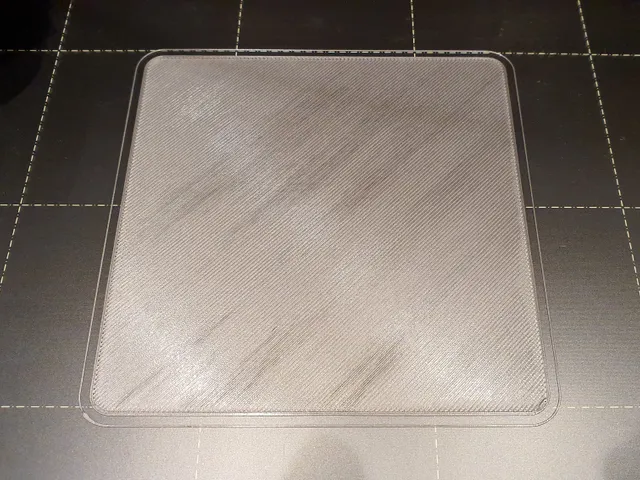 First layer test 100x100 mm square