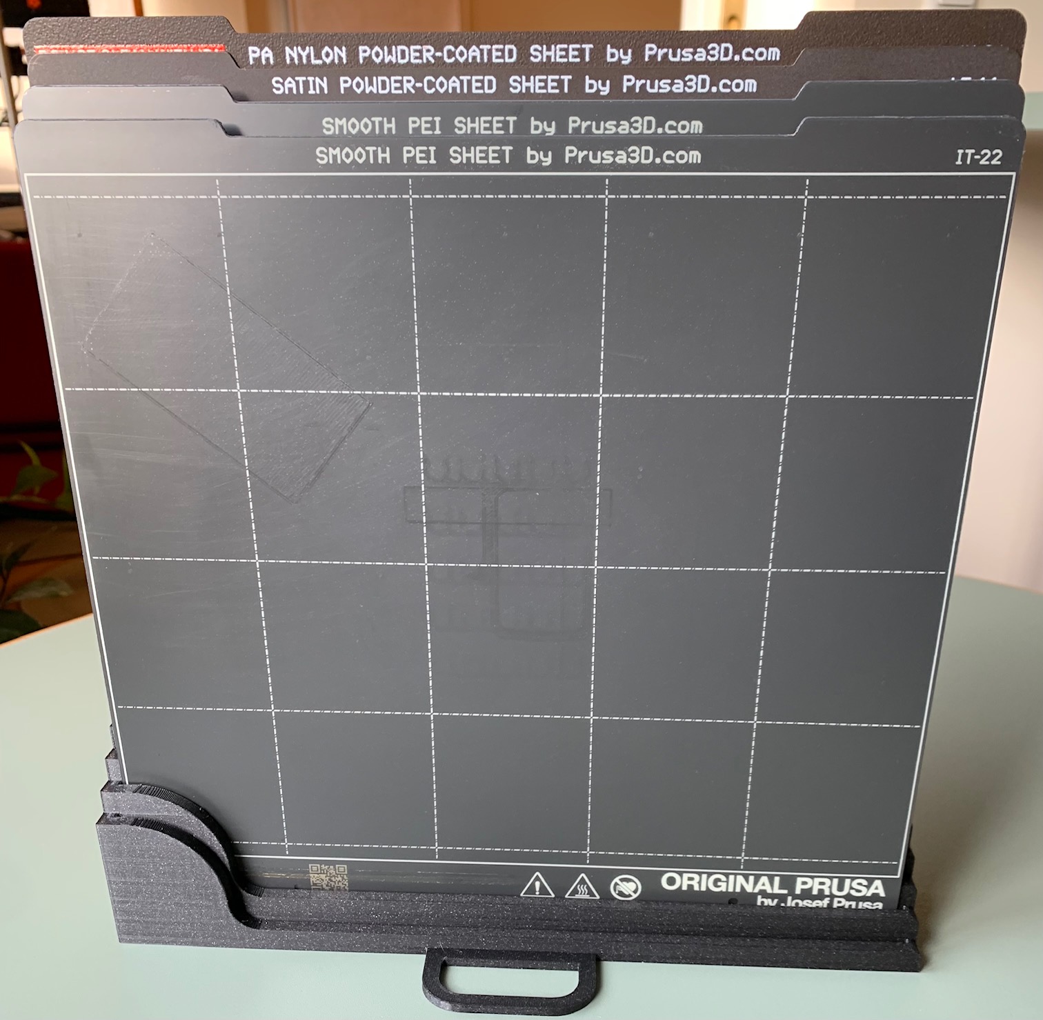 Steel sheet holder for 5 sheets (stand-alone)