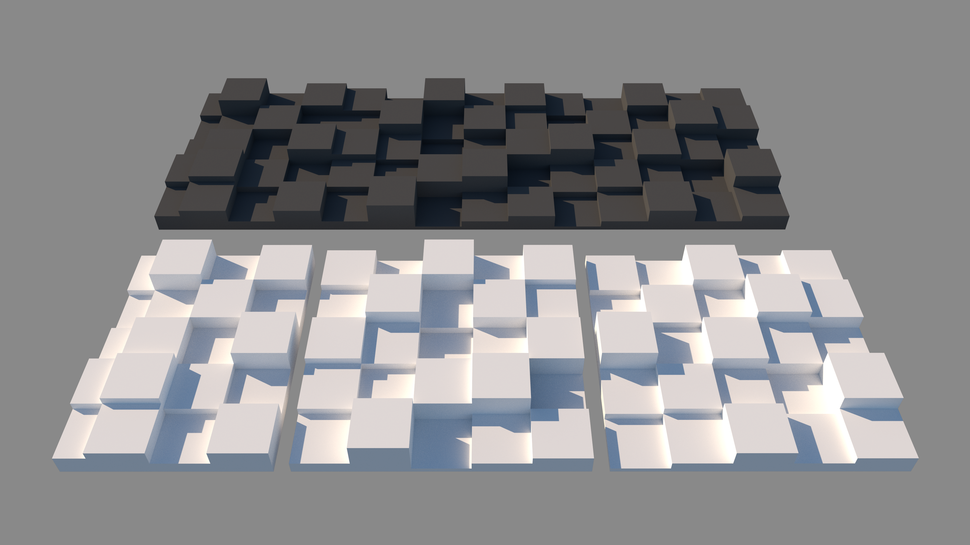 Miniatura 4 do modelo 3D Decorative Cube Grid Panels