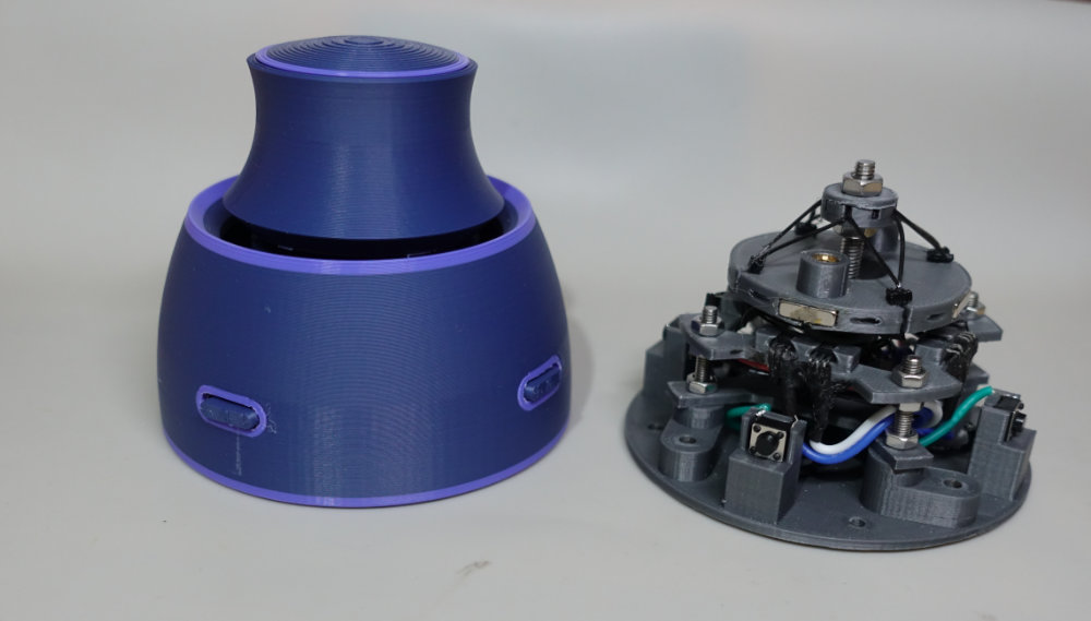 Hall effect Spacemouse / CAD mouse with TPU "springs"