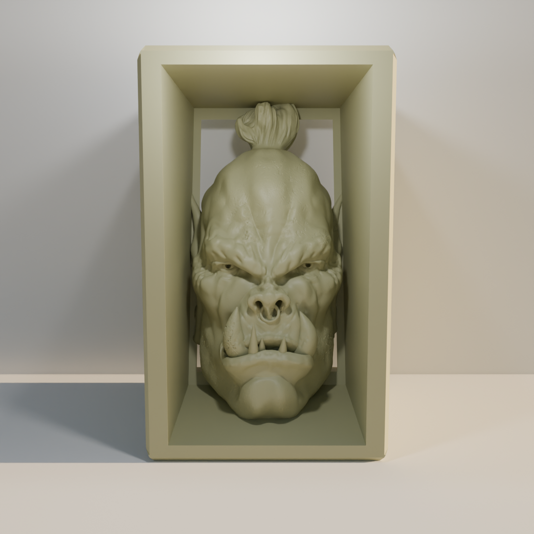 Orc Book Holder Bookcase By Leonardo Vieira Download Free Stl