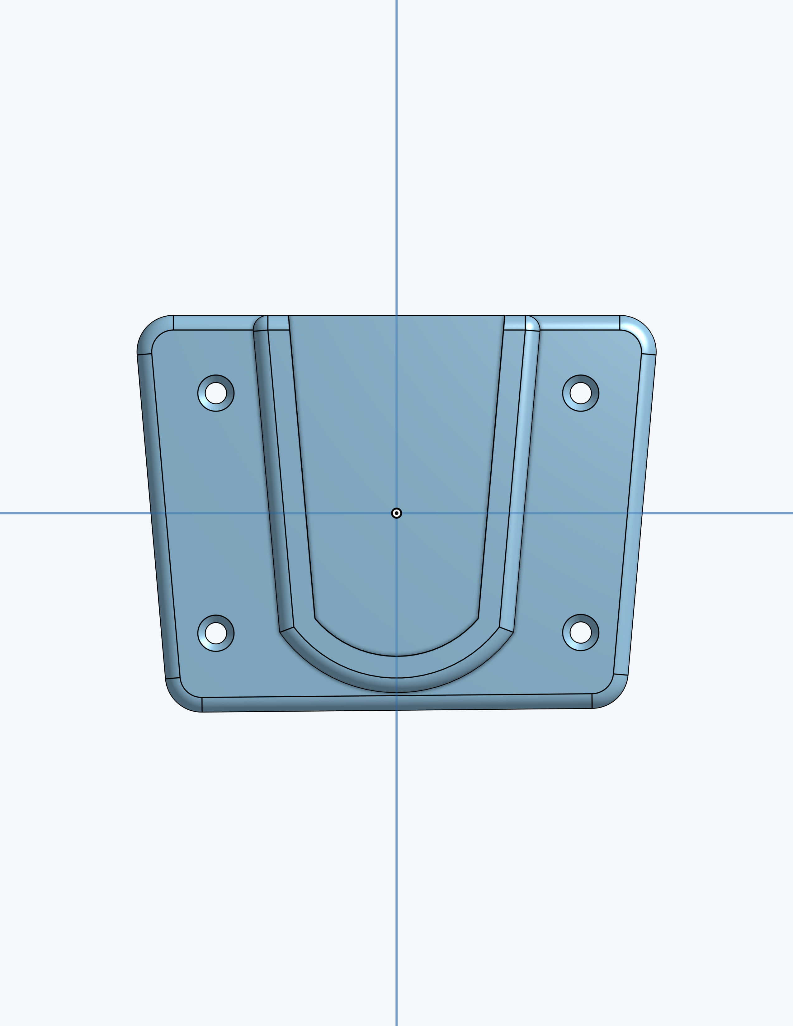 3D-Modell: Halterung für DIY-Filament-Trockenboxen mit 2 cm Rohrhalterung und 3,5 mm Bohrlöchern