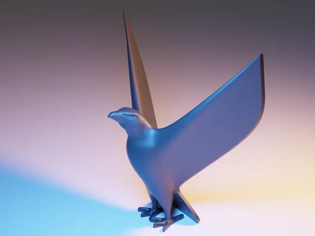 Minimalistic Bird Sculpture