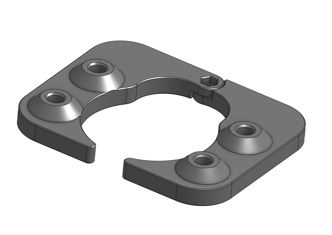 Larger footplate for Portable drill press/depth stop attachment for hand drill