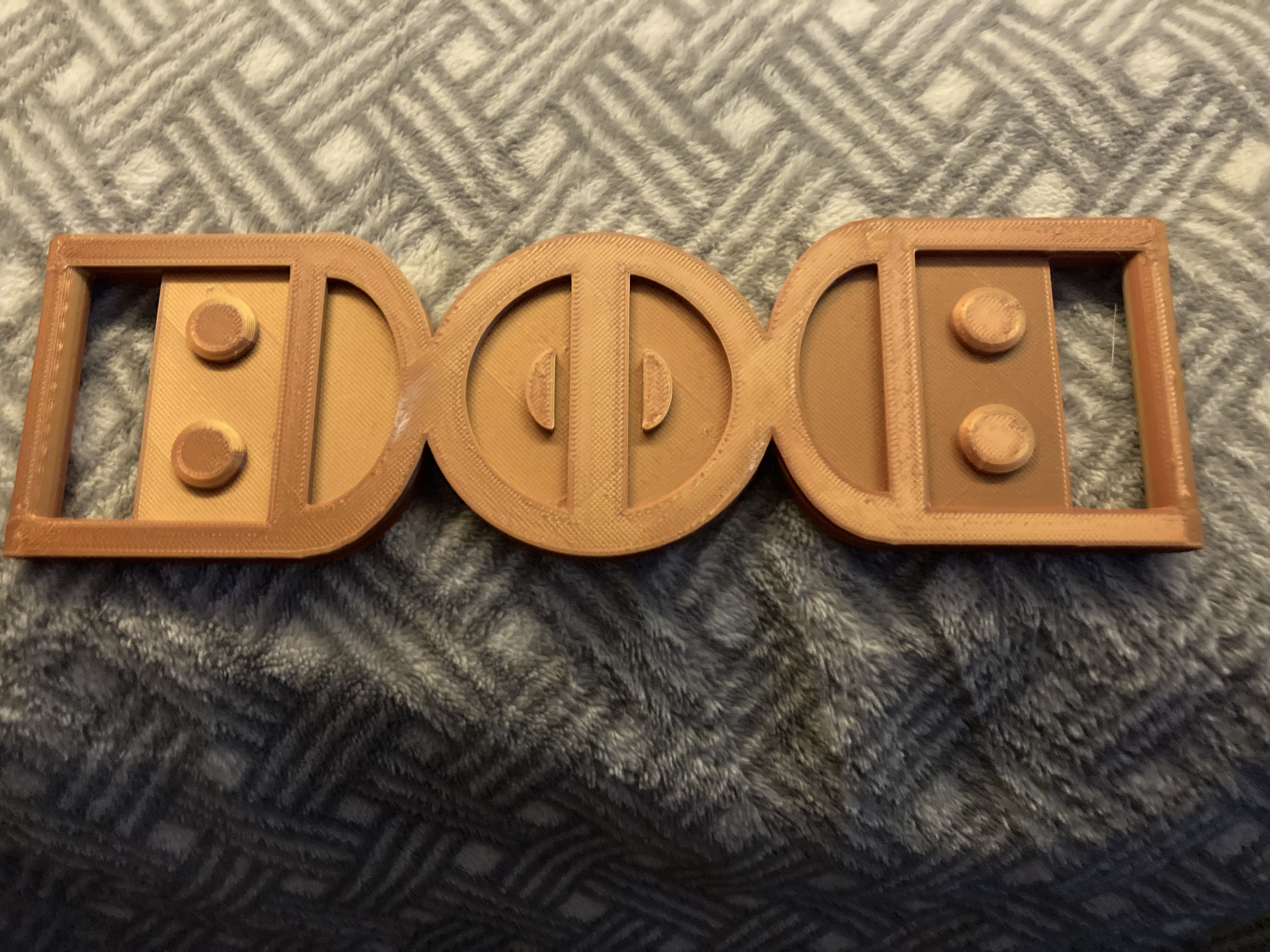 cowboy Deadpool belt buckle