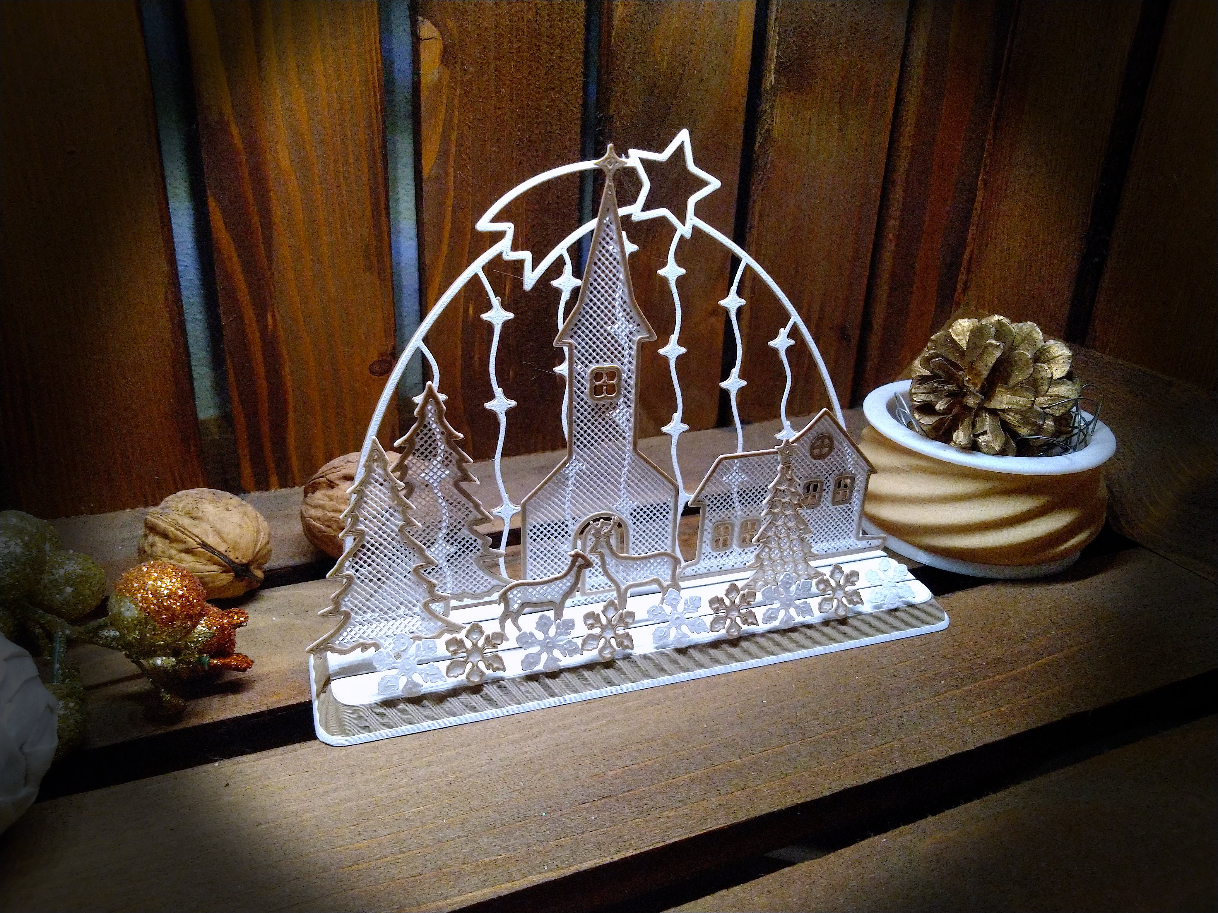 Christmas village decoration - (60 min print time) 16 g PLA