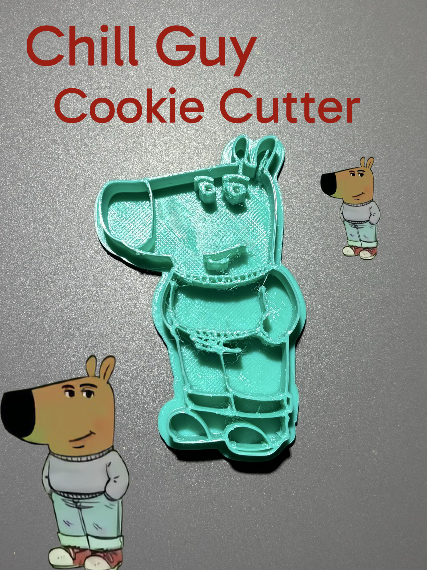 Chill Guy Cookie Cutter