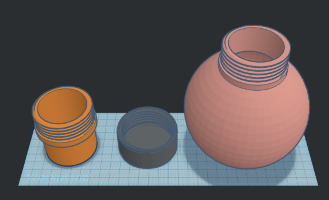 Screw lid bait containers