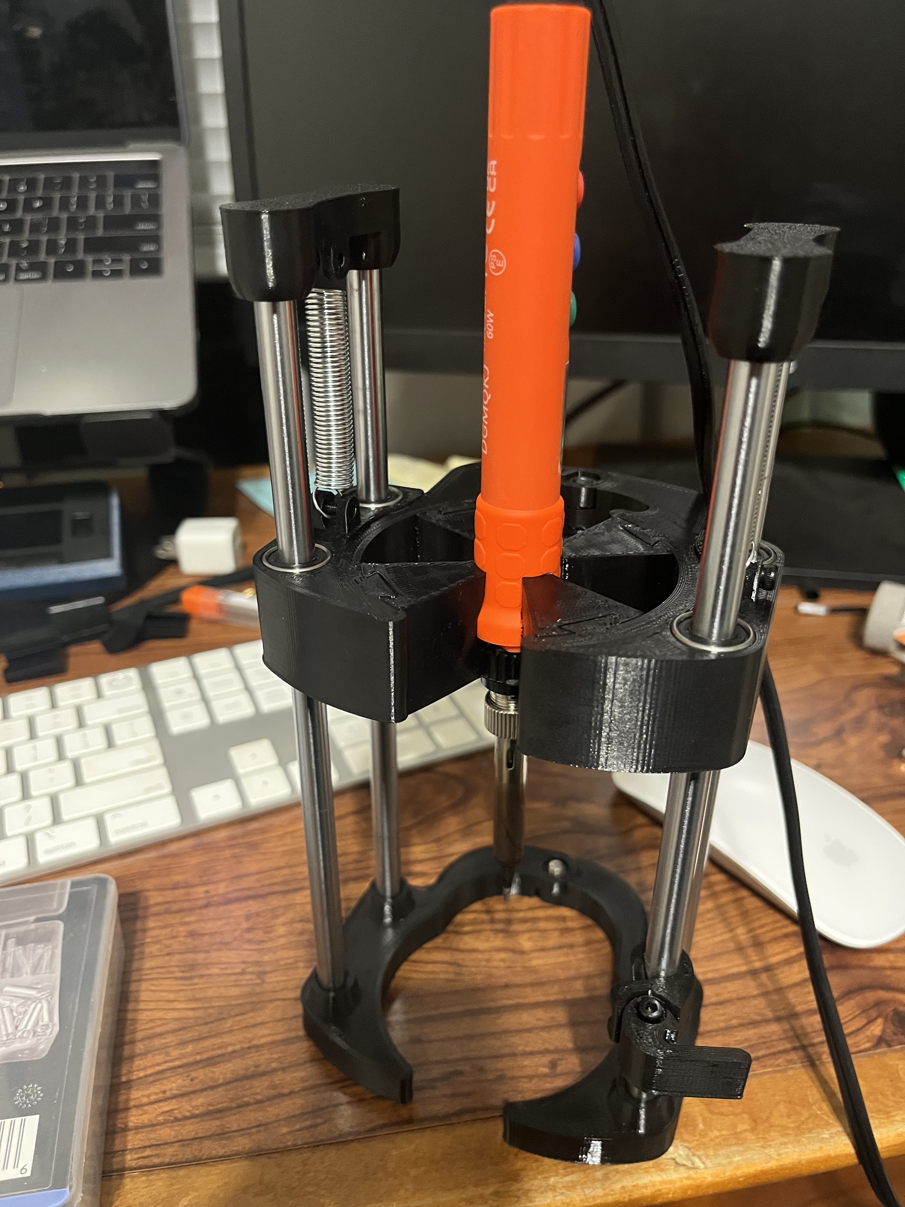 Portable drill press jaw insert for soldering iron 3D model thumbnail