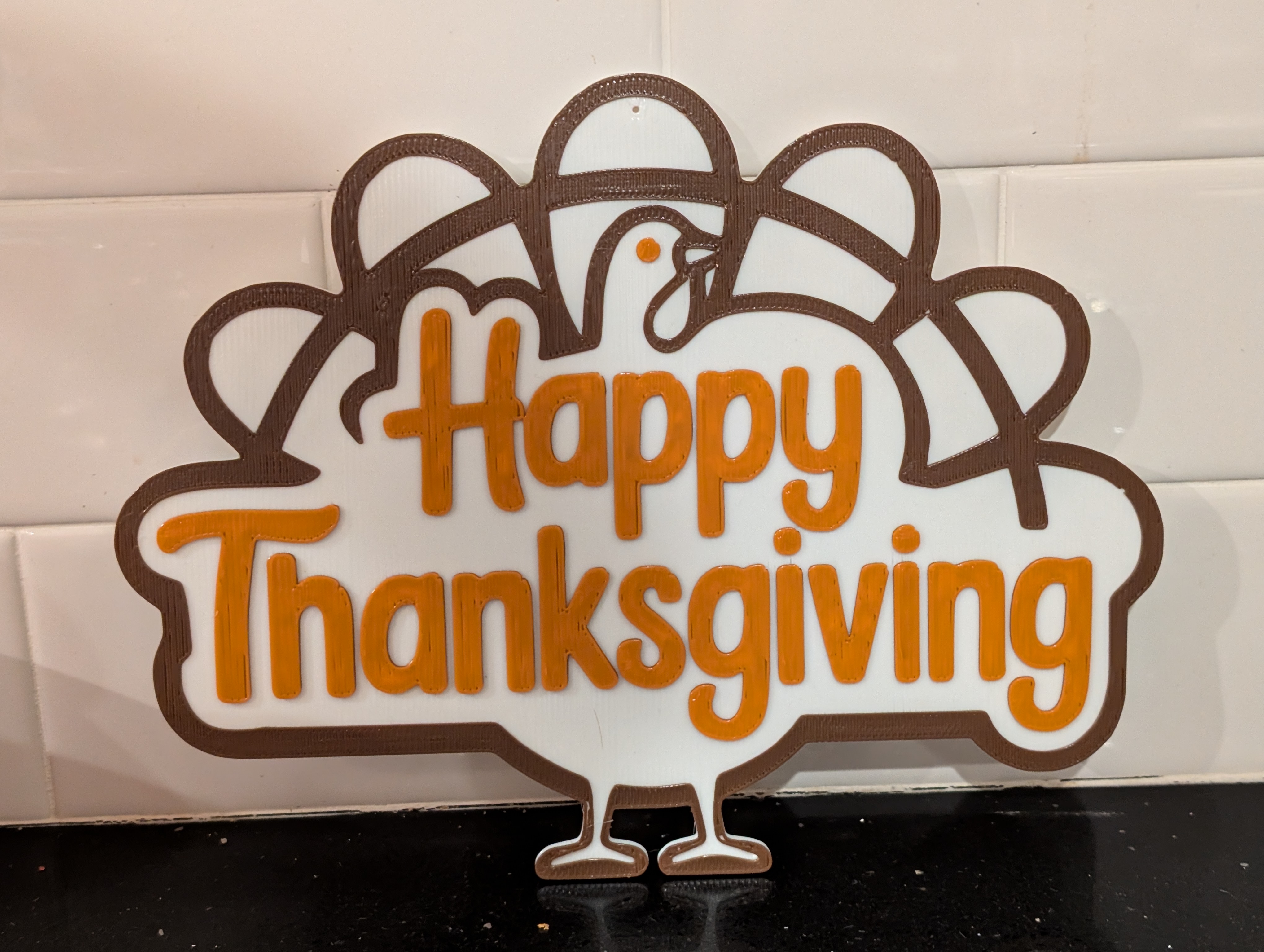 Happy Thanksgiving Turkey Sign