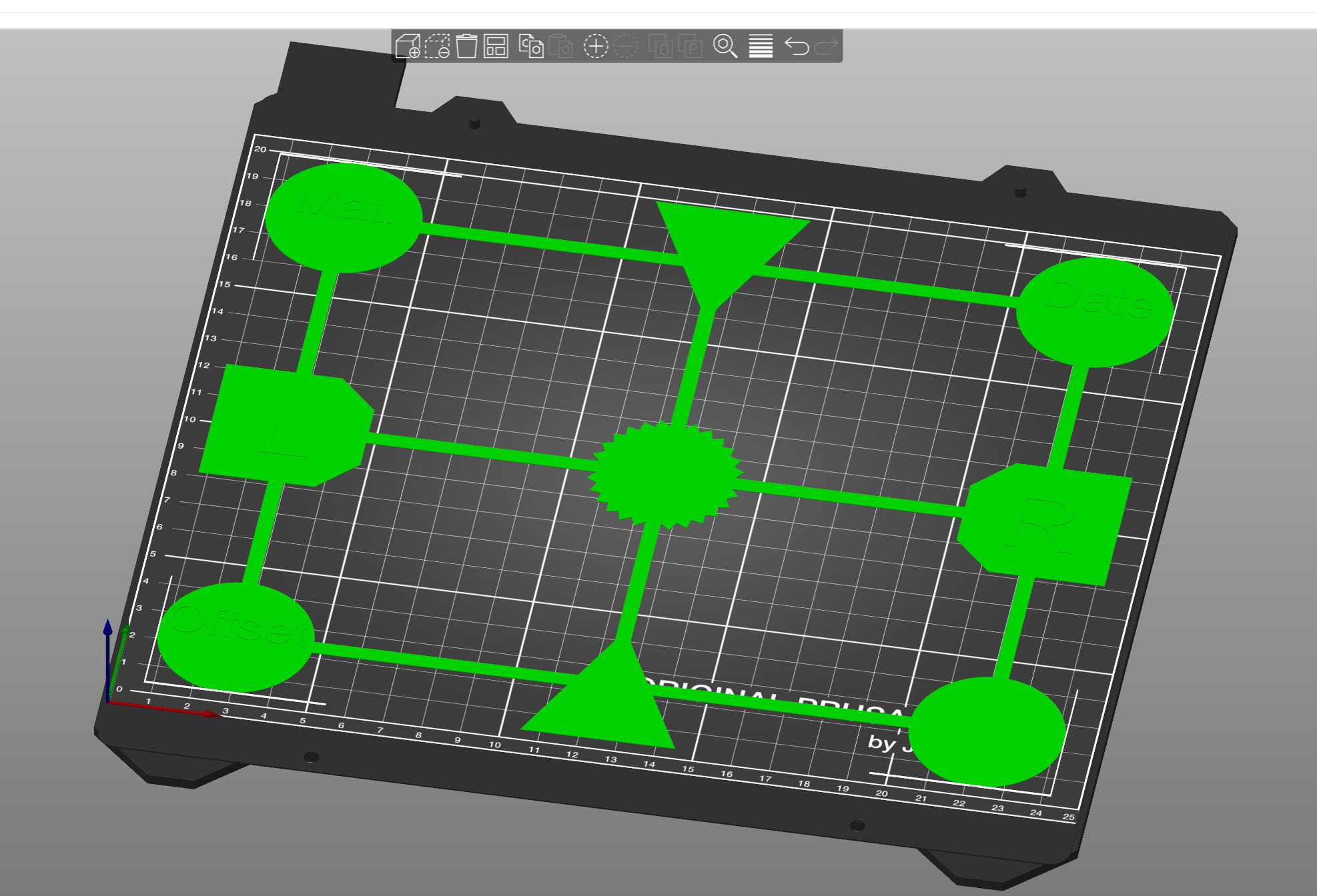 Combined First Layer + Adhesion Test by R3D Download free STL model