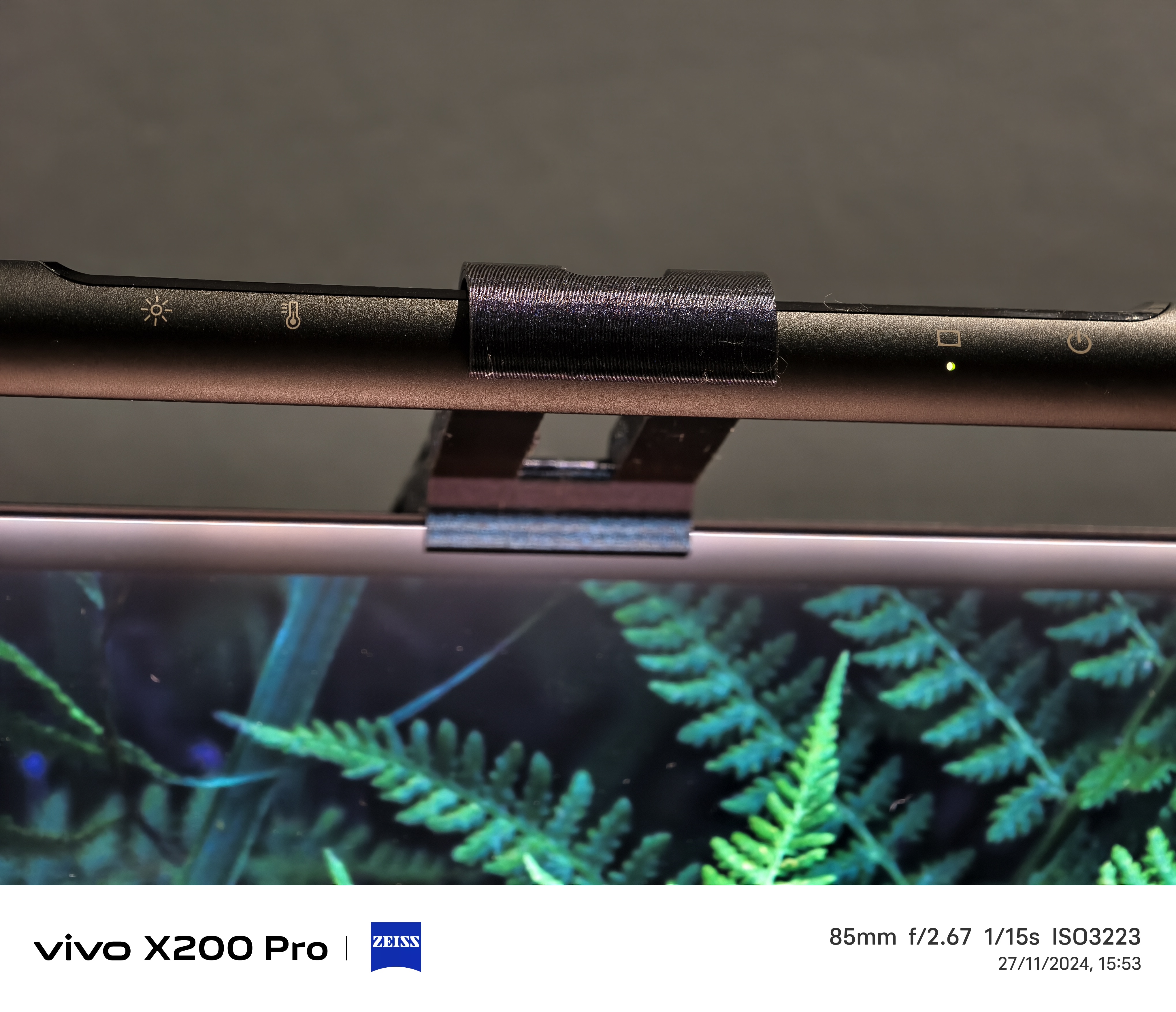BenQ Screen Bar holder with adjusted length
