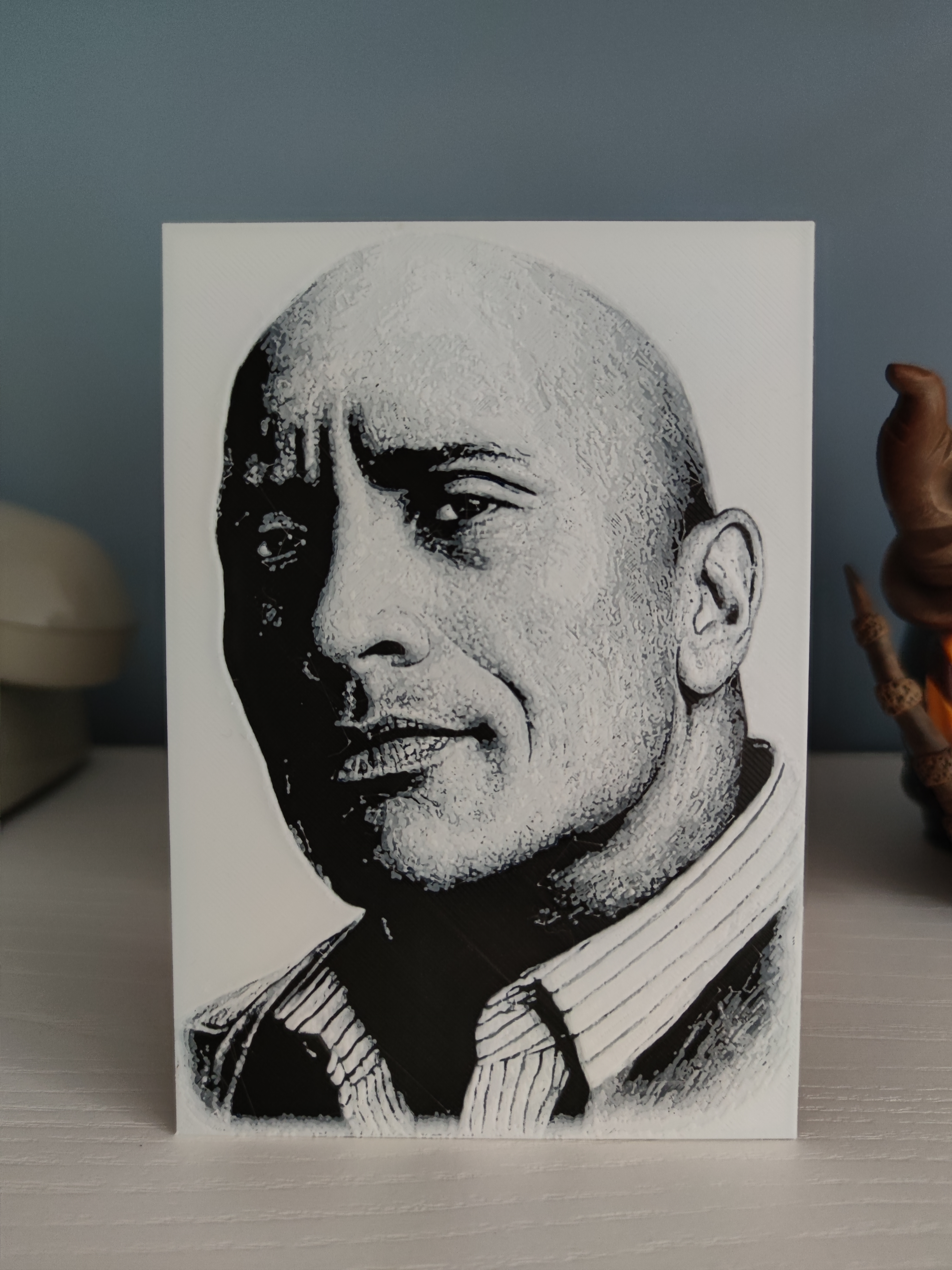 Hueforge  The Rock portrait