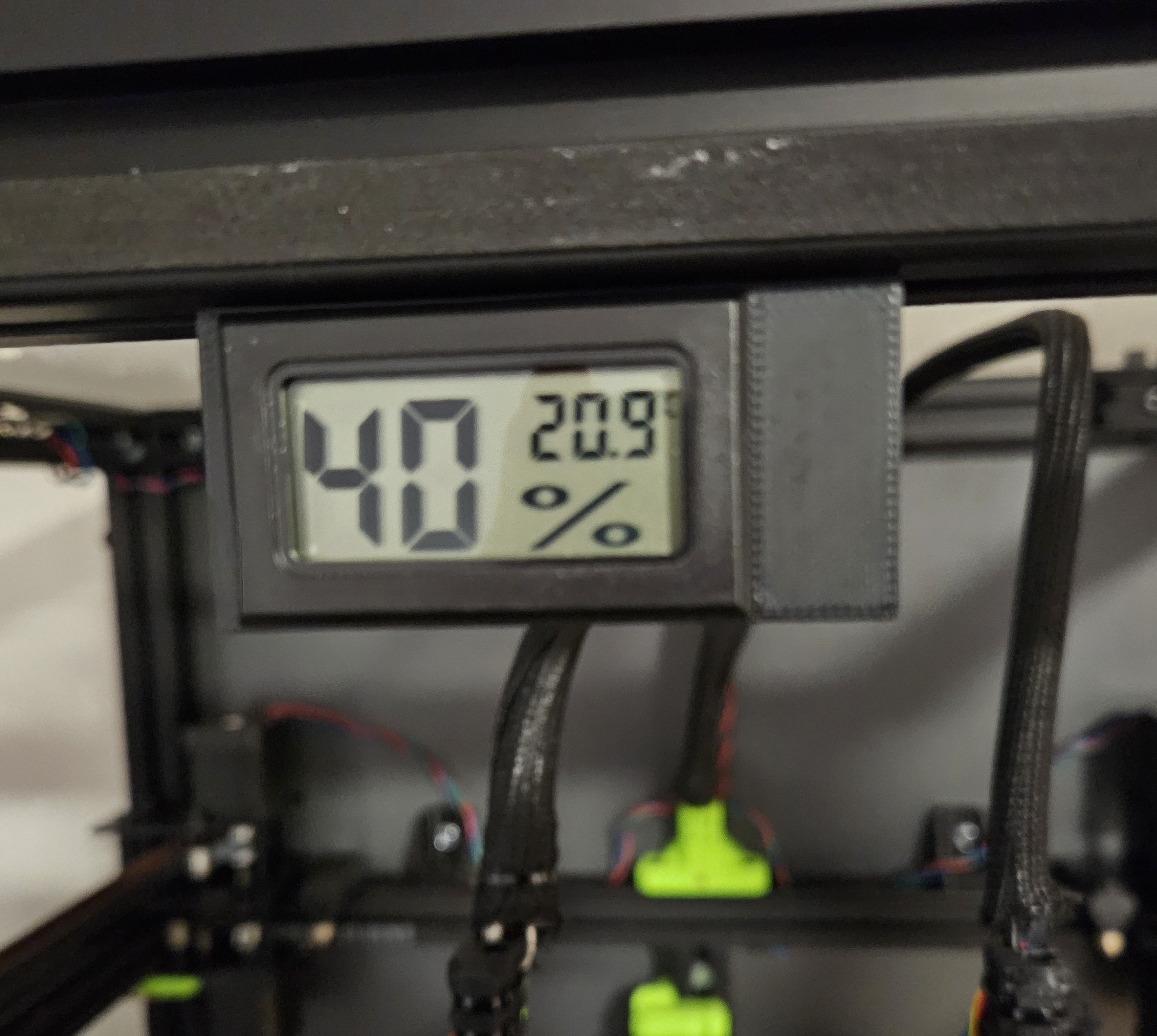 Mini Hygrometer (Thermometer) Holder for 3030 Extrusion Profile