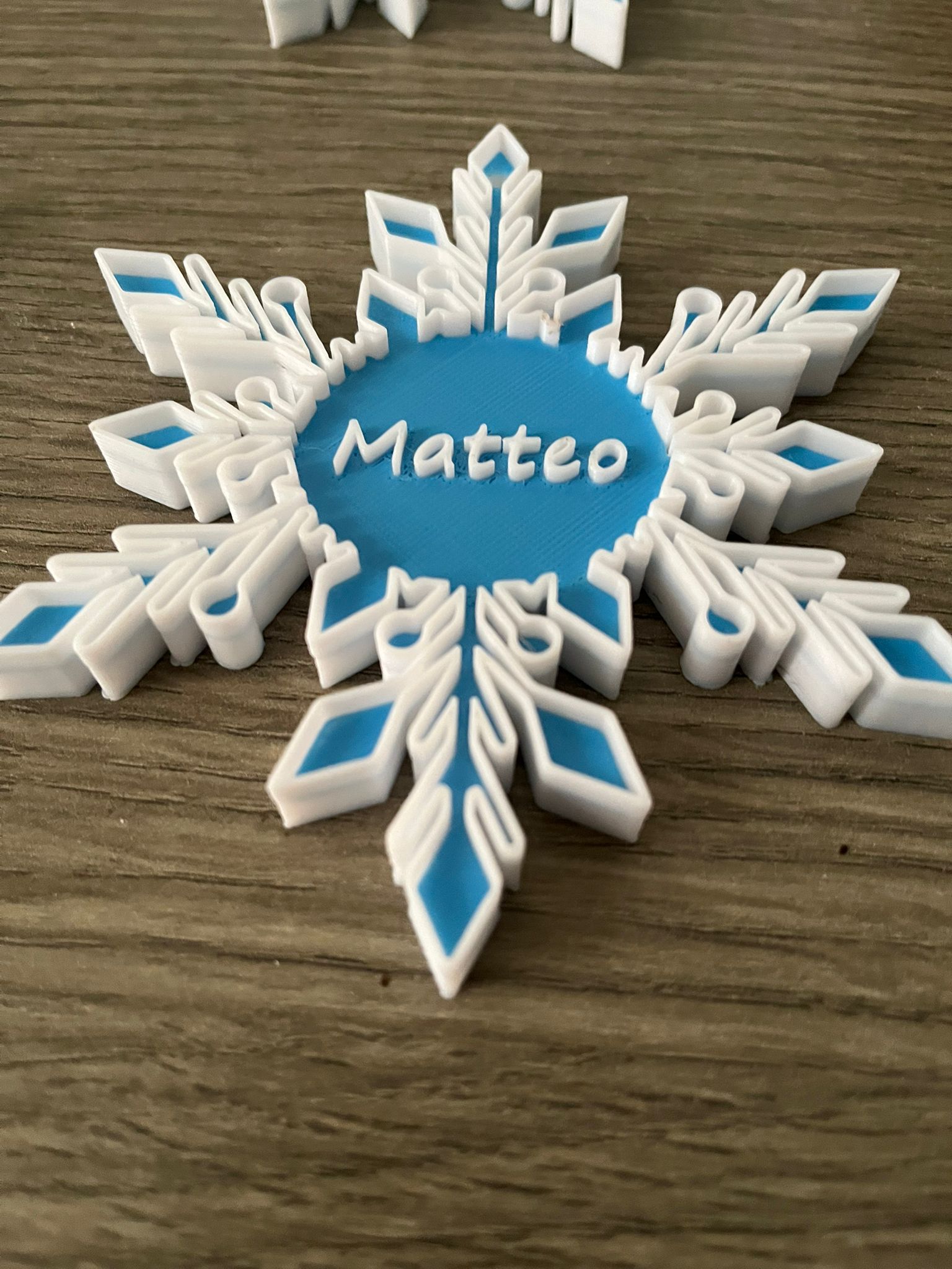 Xmas Snowflake with personalized name