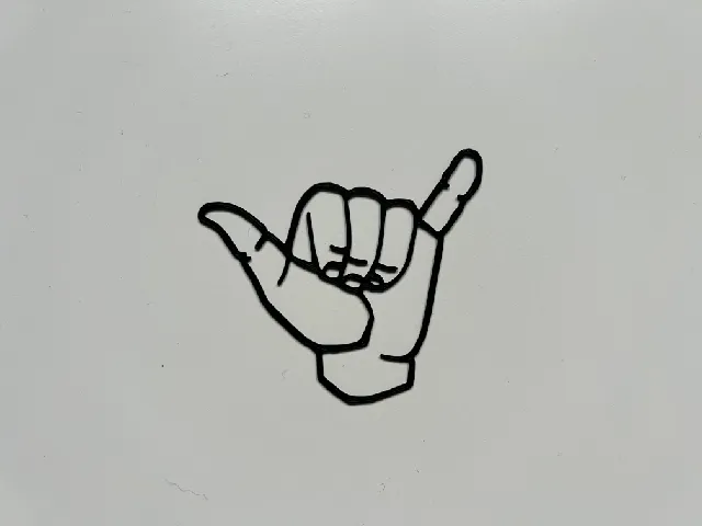 Shaka Sign Wall Art #1