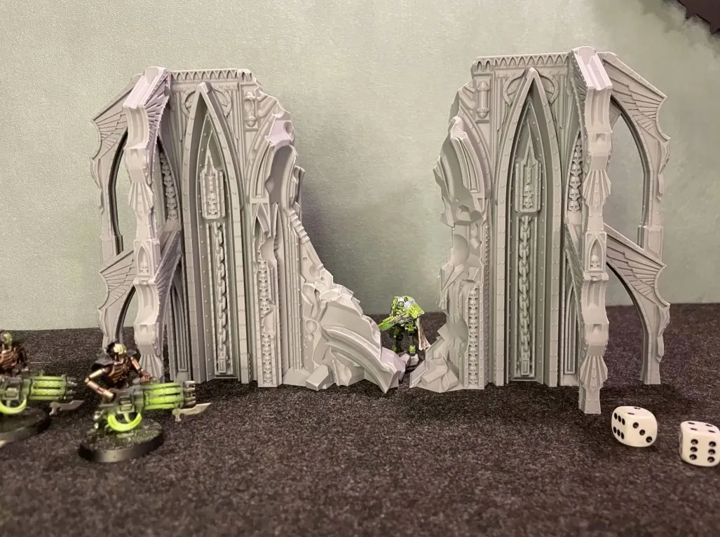Wargame terrain The Door ruin Grimdark Gothic by Wargame Terrain Print ...