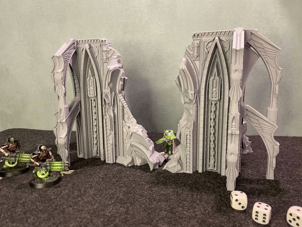 Wargame terrain The Door ruin Grimdark Gothic by Wargame Terrain Print ...