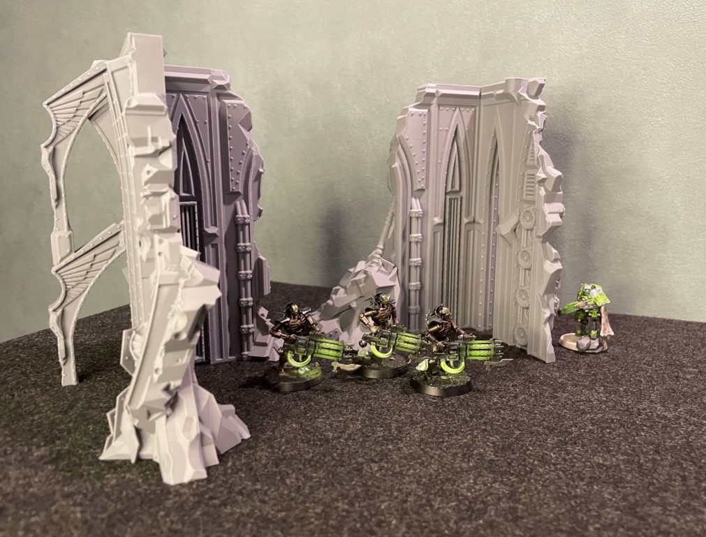 Wargame terrain The Door ruin Grimdark Gothic by Wargame Terrain Print ...
