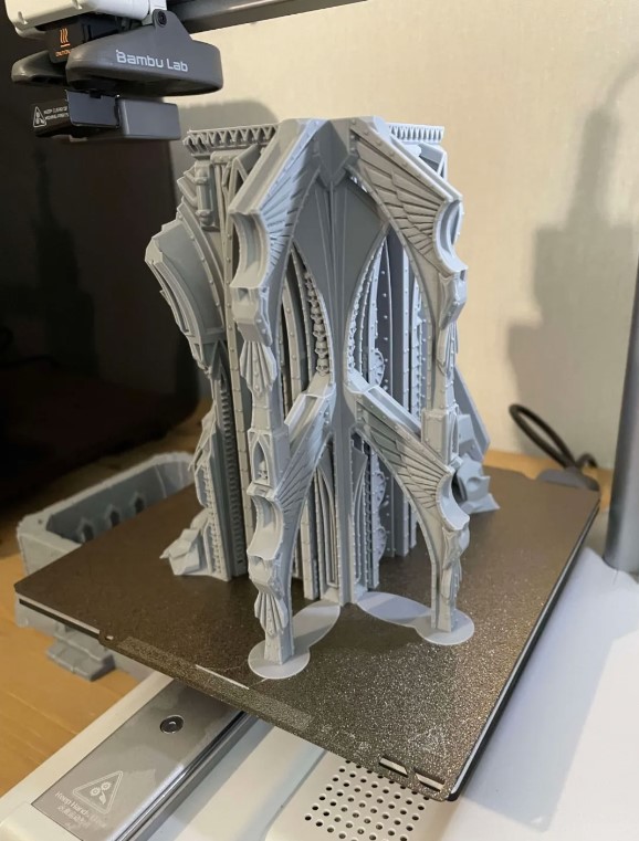 Wargame terrain The Door ruin Grimdark Gothic by Wargame Terrain Print ...