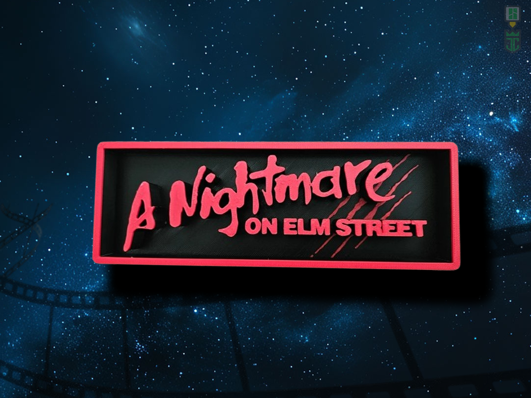 Nightmare on Elm Street Cinema Film Room Sign Box