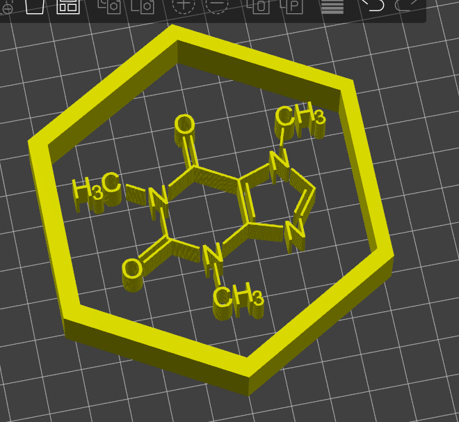 Caffeine Molecule Cookie Cutter By Sojualpaka Download Free Stl Model