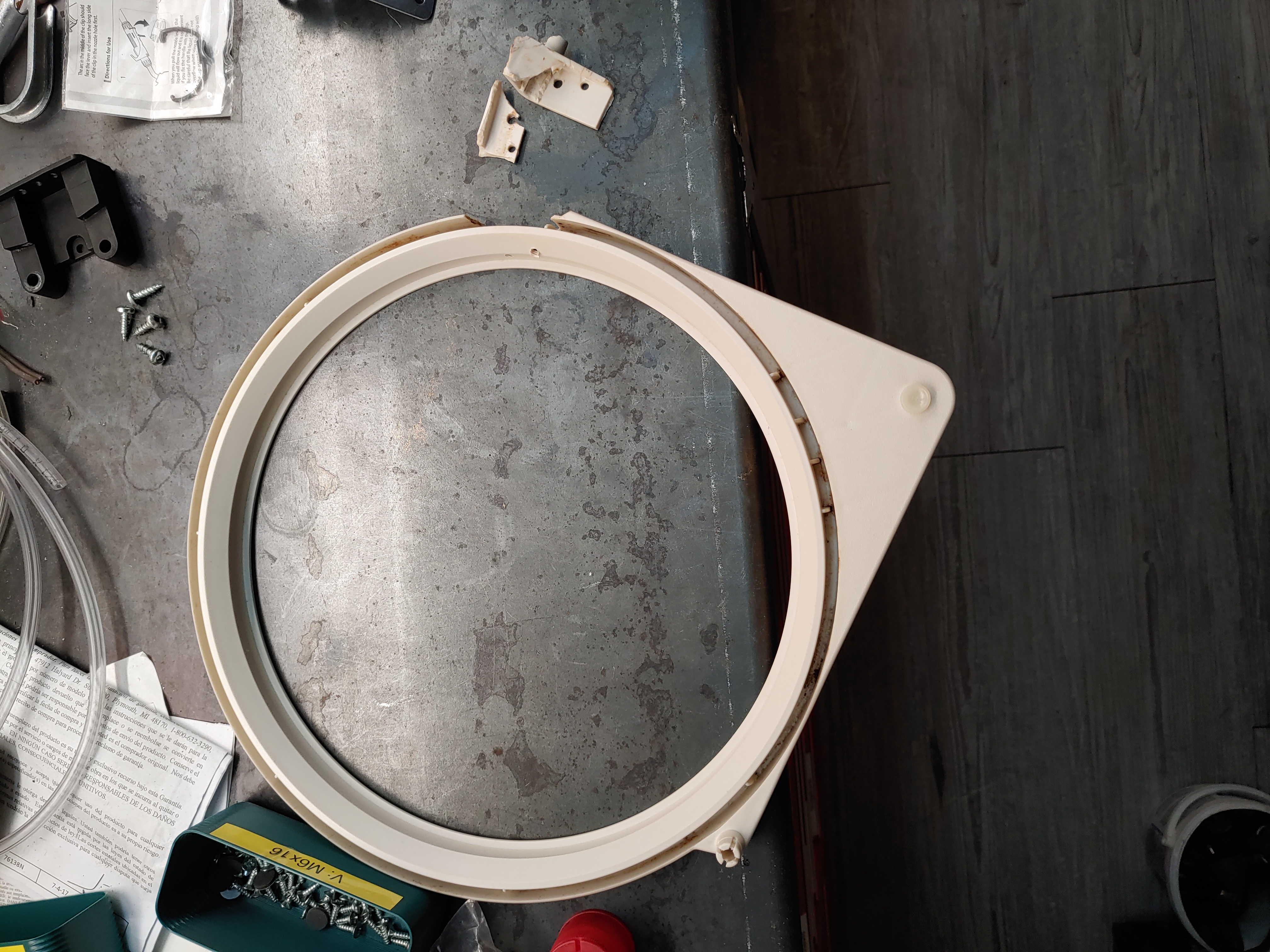 Undersink trashcan repair