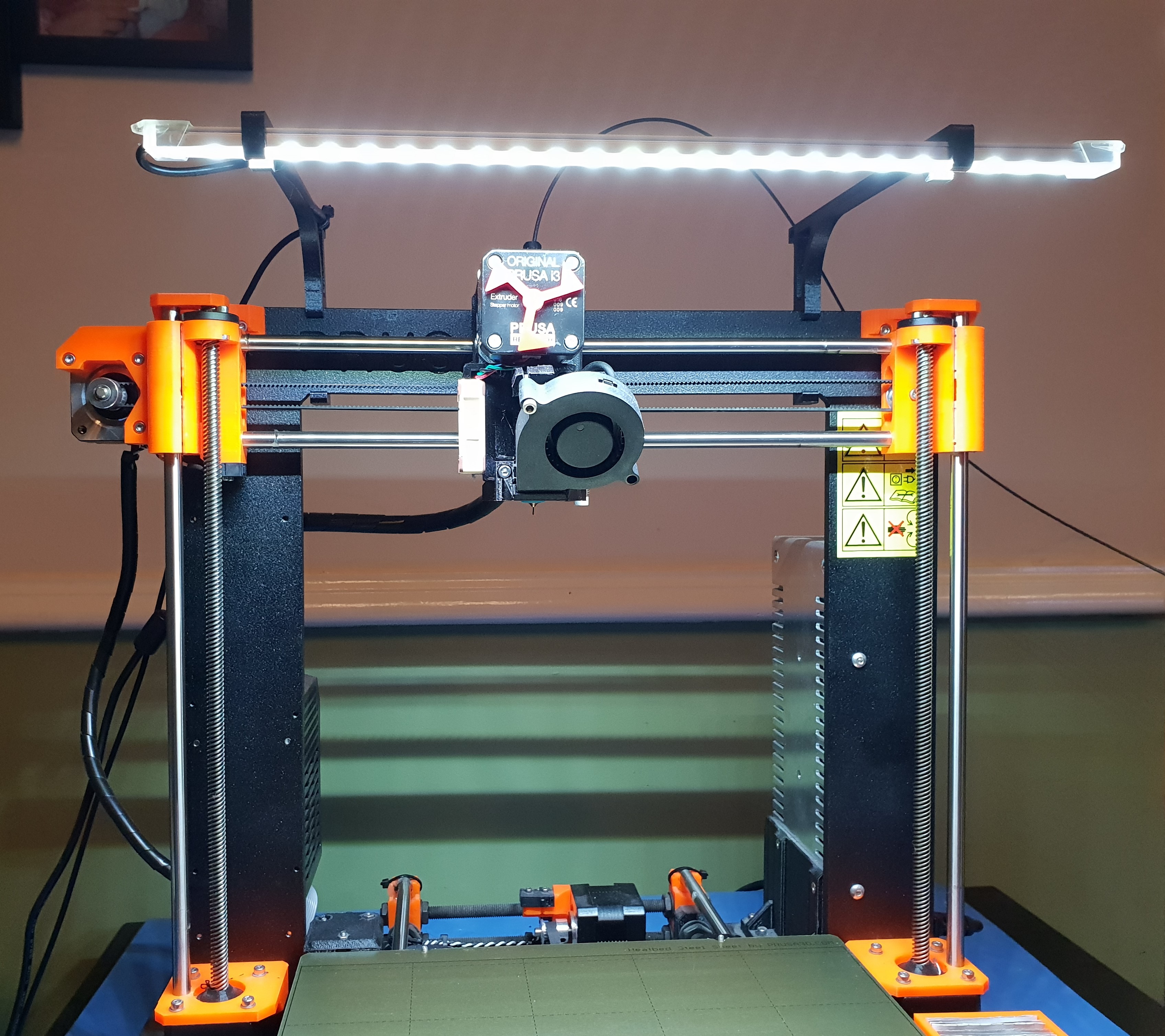 Prusa i3 MK3 LED Light strip Brackets Extra Clearance by Tantalus ...