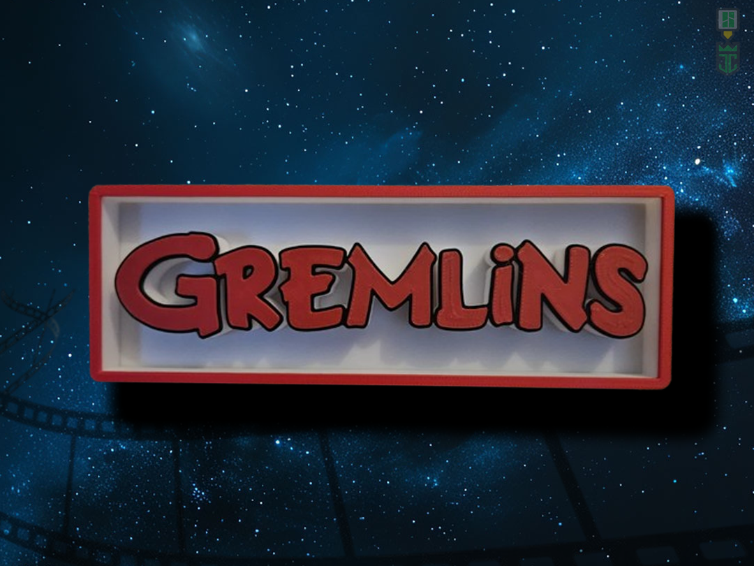 Gremlins Cinema Film Room Sign Box