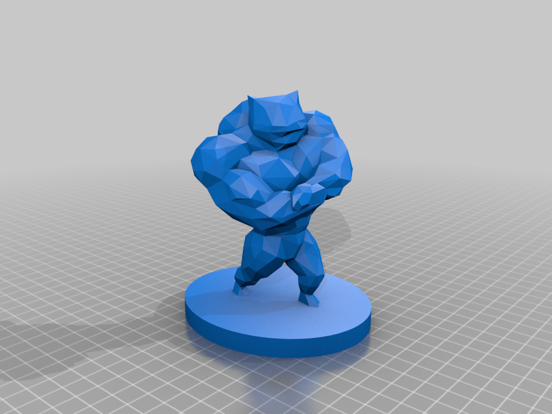 Low Poly Swole Bulbasaur